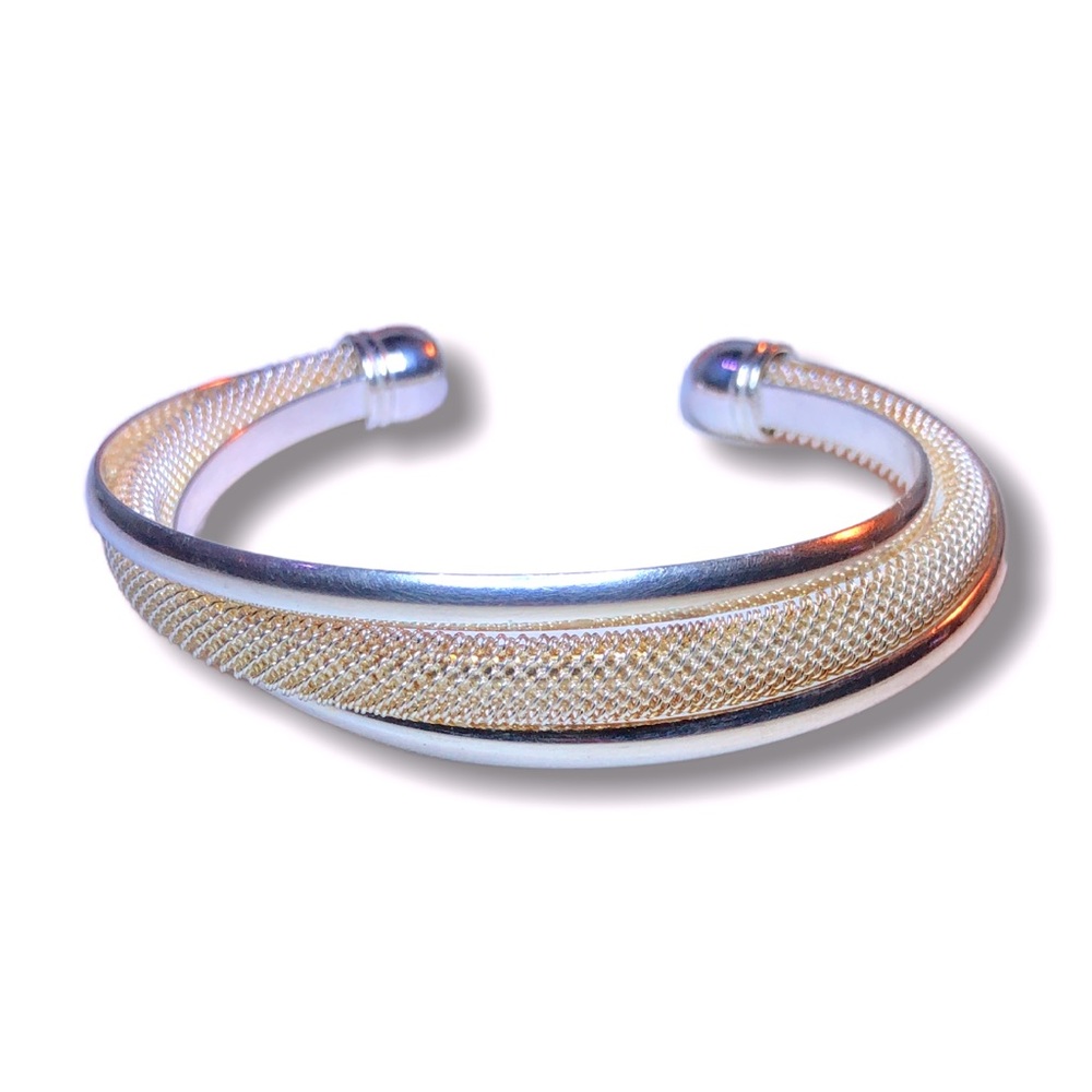 Vintage 1990’s sterling silver cuff bracelet